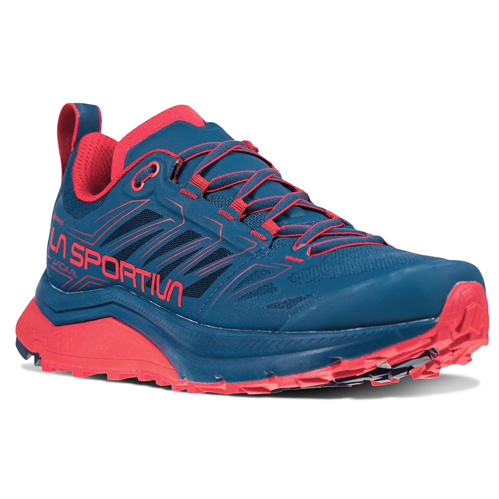 特価La Sportiva Womens Jackal Trail Running Shoes, Carbon/Topaz, 7