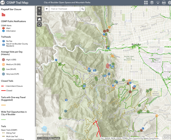 Boulder OSMP Map