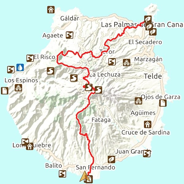 Map of Transgrancanaria Race 