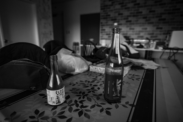Two bottles of sake 