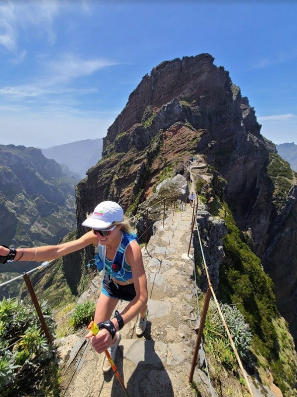 Checking out the course’s high point, Pico Ruivo, the weekend before the Madeira Island 85K 