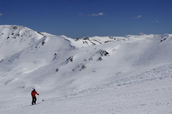 Skier in Loveland Basin