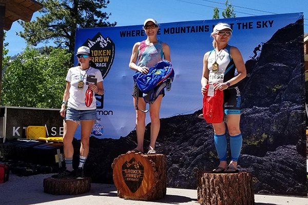 Pam Smith stood on the podium after racing the VK and 26K