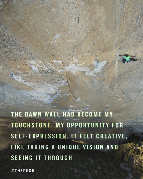 Tommy Caldwell working up the Dawn Wall
